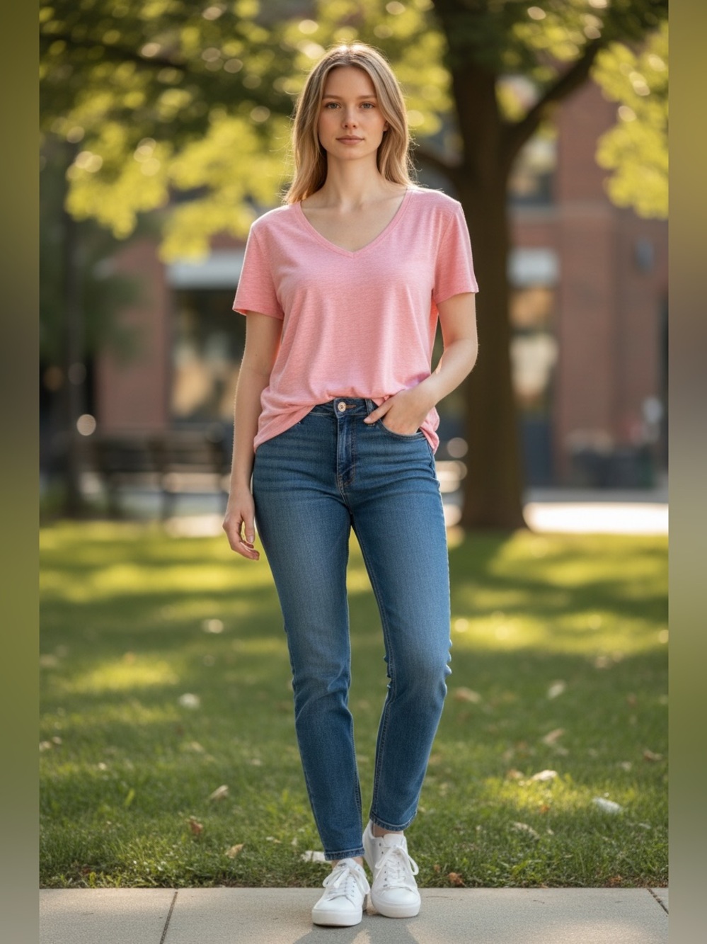 Gap Factory Womens Size Small Pink V Neck Slub Knit Tee Shirt NEW Lightweight